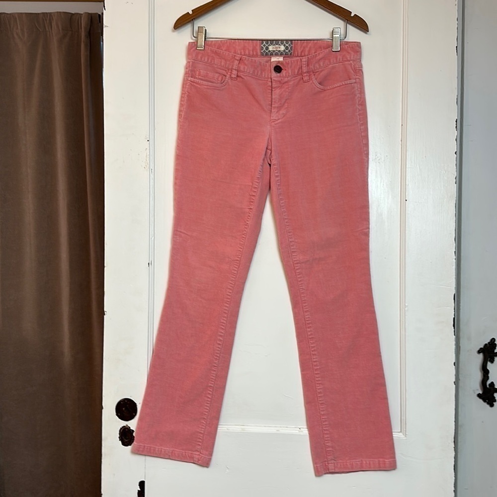 Blush Pink Corduroy Matchstick Pants | Low Rise Skinny · J.Crew - Picture 2 of 11